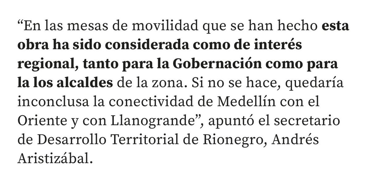 andresrio23's tweet photo. Con el liderazgo de nuestro alcalde @jorgerivasu y el gobernador @AndresJRendonC se logrará el desarrollo de esta doble calzada, obra complementaria del intercambio vial del aeropuerto JMC que ya inició su construcción. 

https://t.co/yhmYbleShd https://t.co/axSNsGalsB