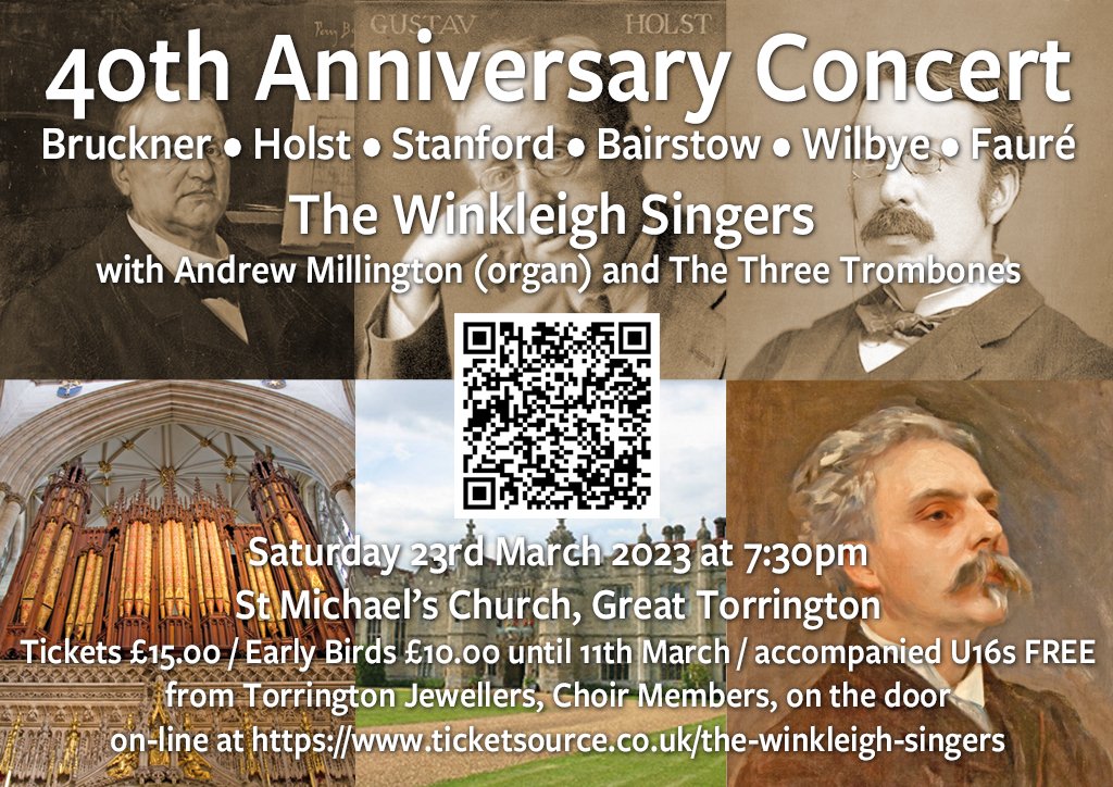 TheWinkleighs's tweet photo. Just a week to go until our 40th Anniversary Concert.
Book now to secure your seat!
https://t.co/Er7btLYoWZ https://t.co/E4aIl2mTrh