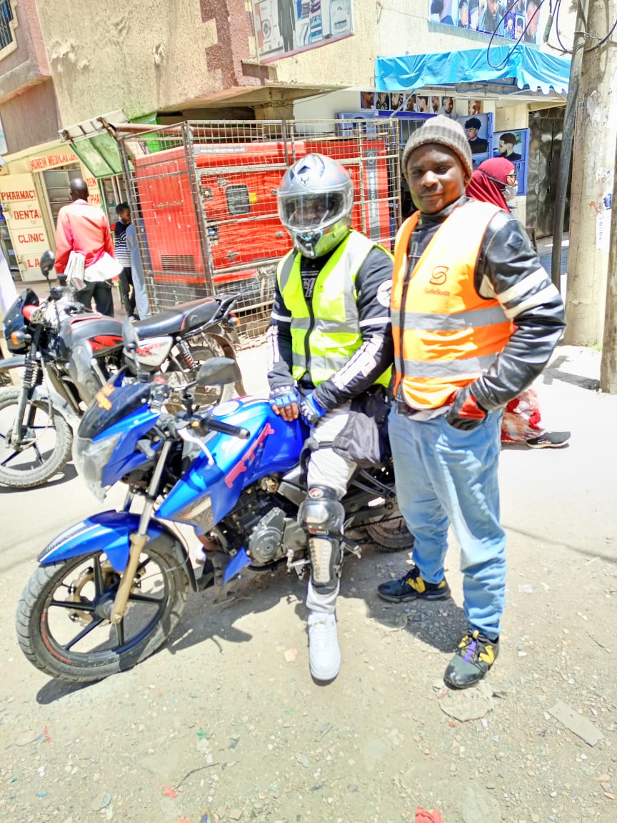 Hello people of Eastleigh community, with me is <a href="/BonifaceBa7302/">Bakora boniface</a> he's a rider based at Eastleigh. 

For those of you who don't like the hassle of going to do shopping at Eastleigh, he can easily sort you out. 

He's a verified rider. Even <a href="/SafeBoda_Kenya/">SafeBoda Kenya</a> knows who he is.