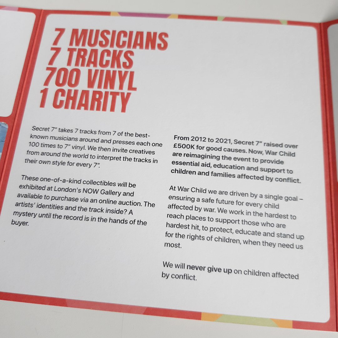 julia_allum's tweet photo. The @warchilduk @secret7s auction closes tomorrow so head over to @peggy to have a browse & bag yourself some limited edition vinyl & art
Oh, and see if you can spot mine - all will be revealed soon.
#secret7s https://t.co/gpb3aLMXKa