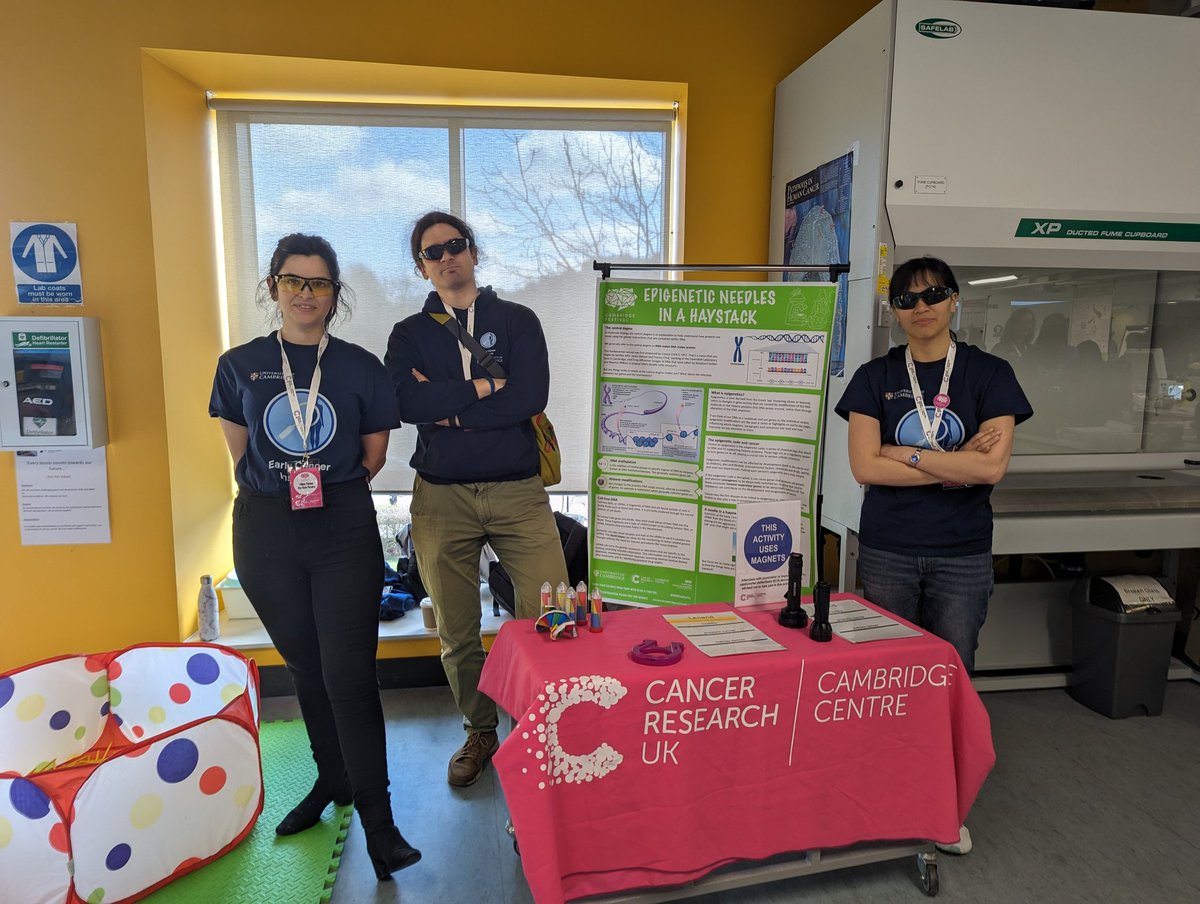 @EarlyCancerCam @harveerdev group at @Cambridge_Fest today with their epigenetic needles in a haystack.