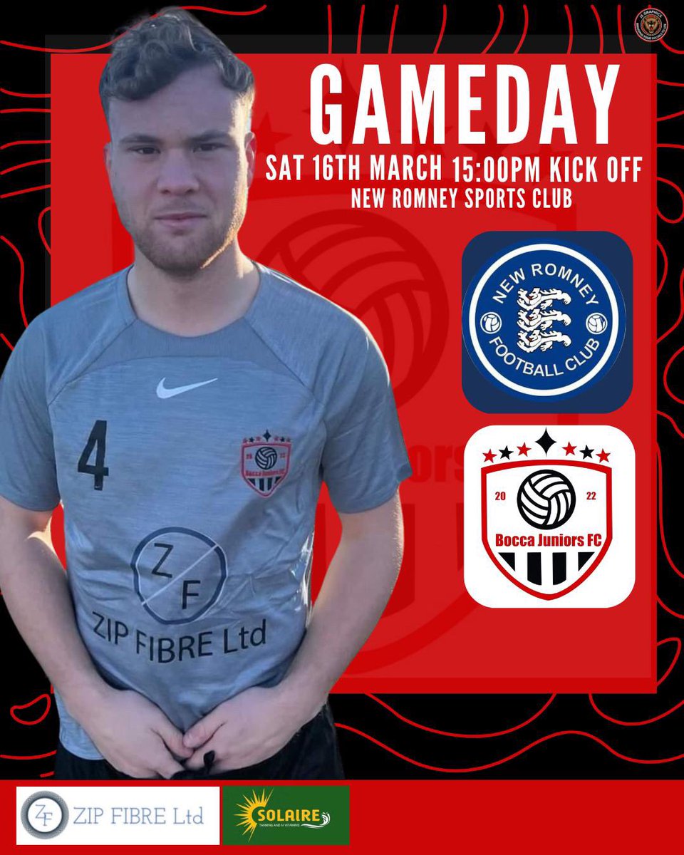 We’re Back In Action As We Make The Trip Down The Marshes To Face New Romney Reserves As We Look To Continue Our Promotion Push Saturday 16th March 🗓️ Kent County Division 3 🏆 New Romney Reserves ⚽️ 15:00 Kick Off ⏰ New Romney Sports Club 🛣️ TN28 8LQ 📍 #UpTheBocca❤️🖤