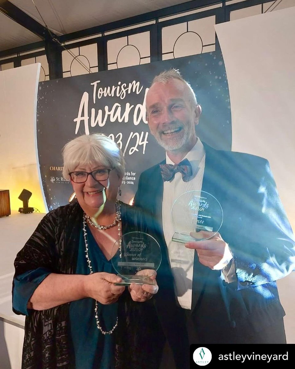 🏆 Winner of Winners We are delighted - even flabbergasted - to have won the main award at last night’s @VisitWorcs Awards! We are inspired by so many local businesses, so to come away with this is truly humbling. #WorcestershireHour #englishwine
