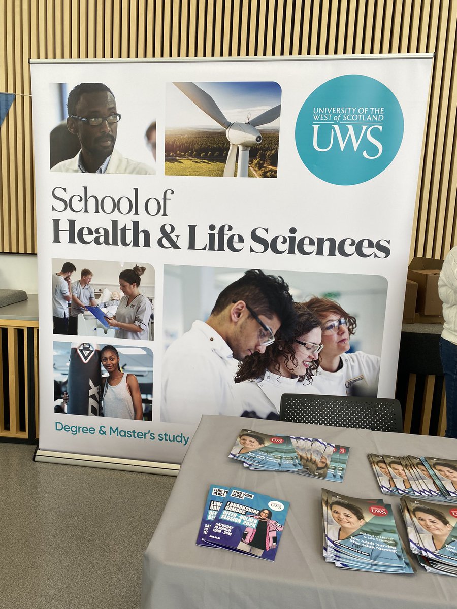 All ready for our @UniWestScotland offer holder event at Lanarkshire campus #FindYourPlaceAtUWS #UWSHLSFutureNurses