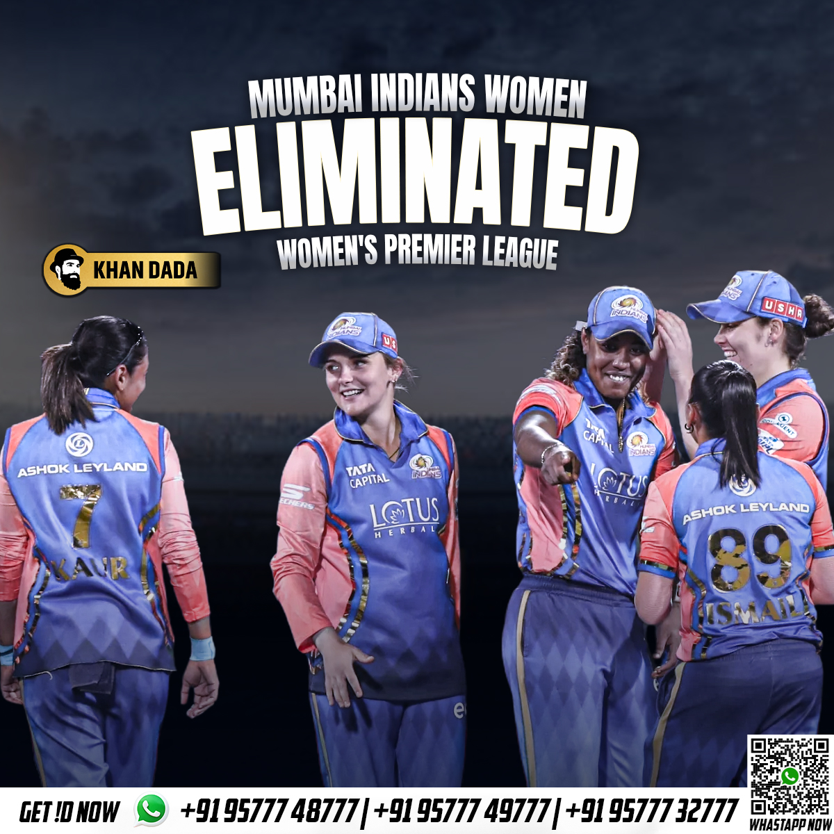 Mumbai Indians Women, the reigning champions, exit the WPL in 2024 🙄😒

#HarmanpreetKaur #WPL2023 #KritiSanon #EllysePerry #WomensCricket #RCB #SmritiMandhana #cheatingwife #ElectionCommission #IPL2024 #Phase1 #CSKvsRCB #LokSabhaElections2024 #JUNGKOOK #SamsungGalaxyF15 #AK63