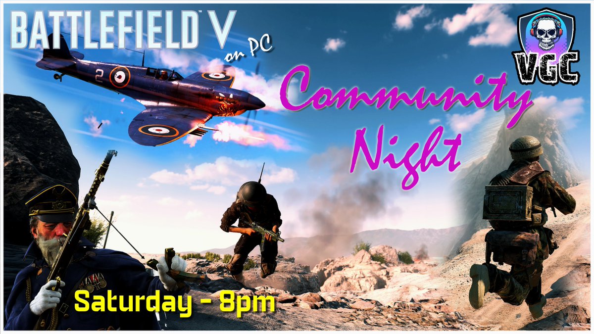VeteranGamersCo's tweet photo. Tonight 8pm🇬🇧 9pm🇪🇺
Host @koenigskiller
Come PTFO on #BFV #Batlefield #PC
@r0adkill78 @Carpo_VP @GoldenWriggles @HomerMix
@Warlustgg @cakey83 @Gazoona @Murray667
@FrederikDrabert @oliverCAndersen @darkosupe
@skank_a_licious @Sistoska @The_Akira72
@T0TALfps @BSoD__Gaming https://t.co/wOtyrGNfUQ
