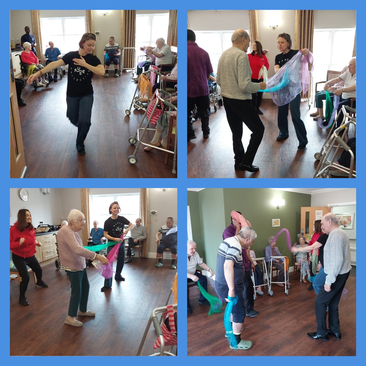 Another great visit with Ascendance on Wednesday @AscendanceDance @Artsincarehomes @100DigitalLeeds