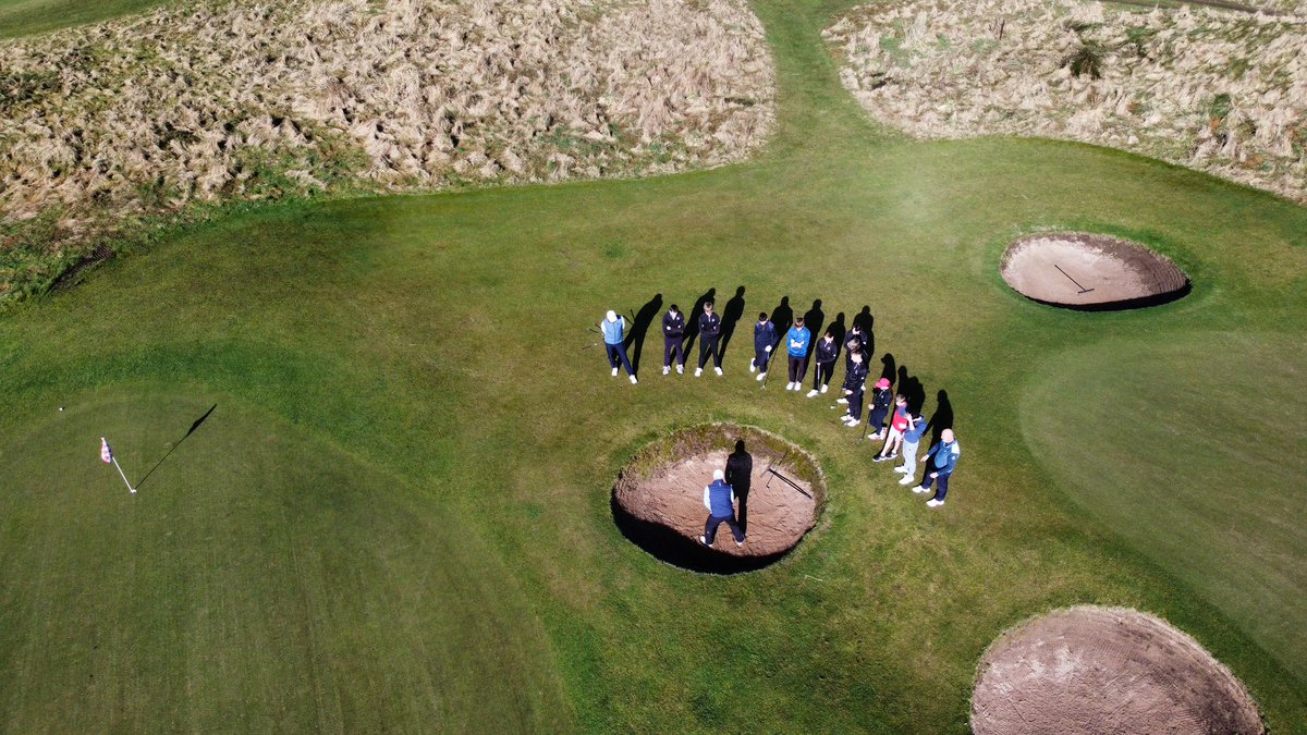 PaulLawrieGC's tweet photo. Great to have @RoyalDornochPro &amp; @ally_mcnaughton visiting the golf centre today with 12 @RoyalDornochGC juniors 👏🏼🏴󠁧󠁢󠁳󠁣󠁴󠁿

#GrowTheGame #takeyourgametothenextlevel https://t.co/XFXuFAnHvF