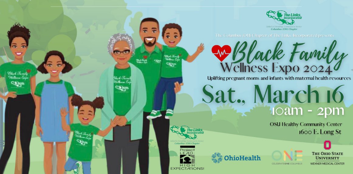 today!  Maternal health matters medical experts with advice, strategies, and giveaways to help 
#linksblackfamilywellnessexpo