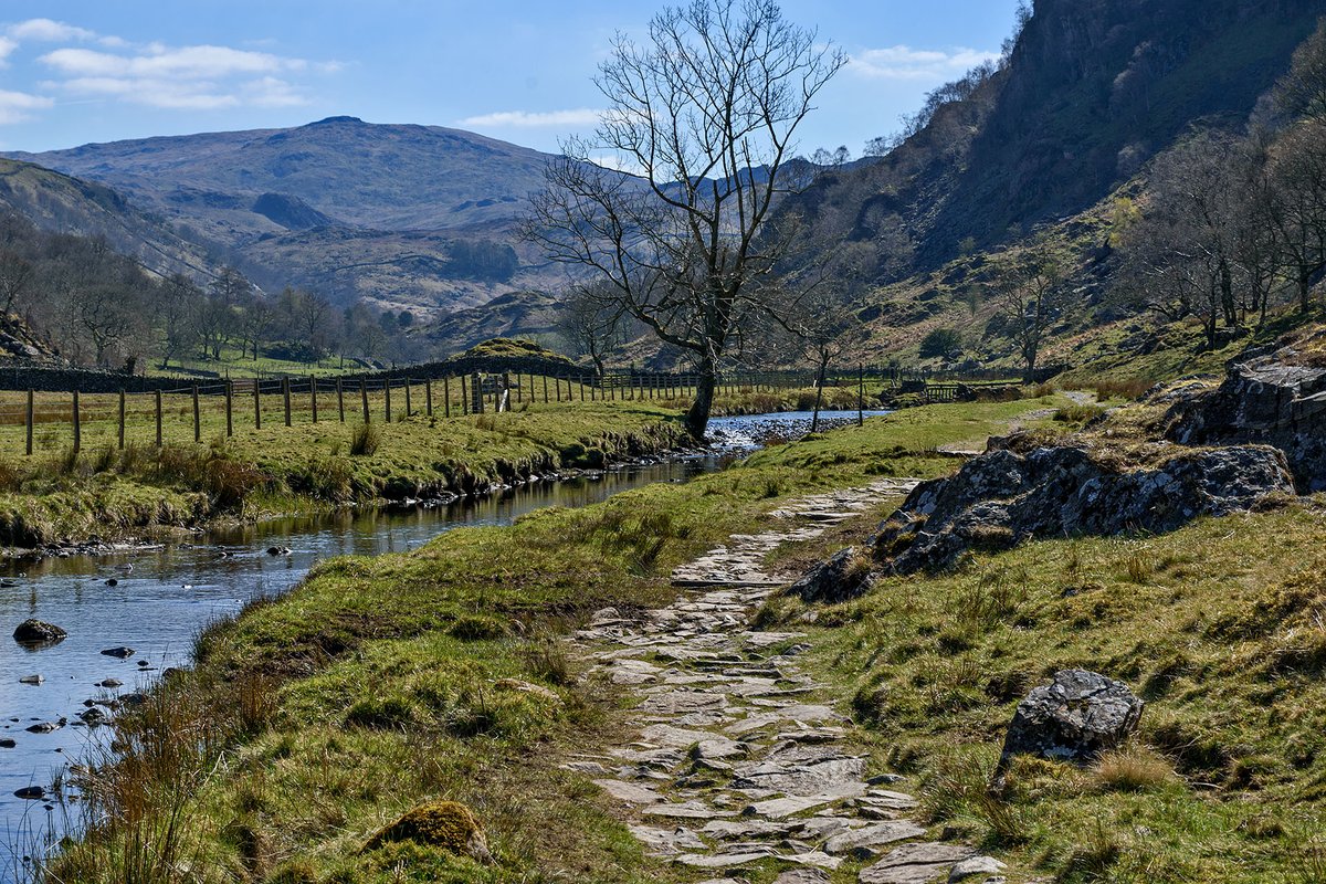 The delightful path alongside Watendlath beck  to Watendlath.  Lake District NP.