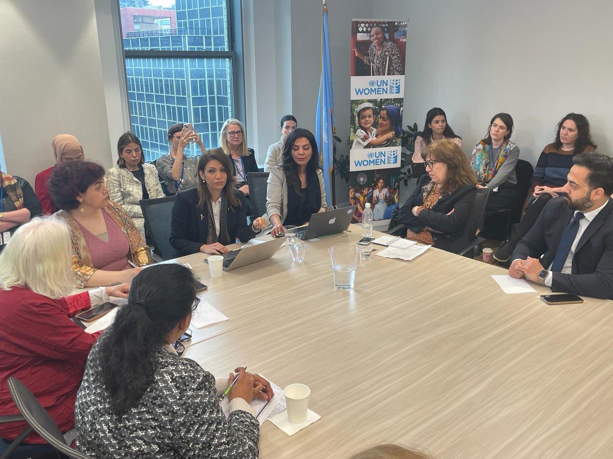 🇮🇪 along with 🇫🇷 🇧🇪 🇨🇦 and @UN_Women co-sponsored a #CSW68 event on Women Leaders for Alternative Strategies from Palestine, Syria and Yemen. Ireland supports the full, equal and meaningful participation of women for enduring and sustainable peace. 🕊️