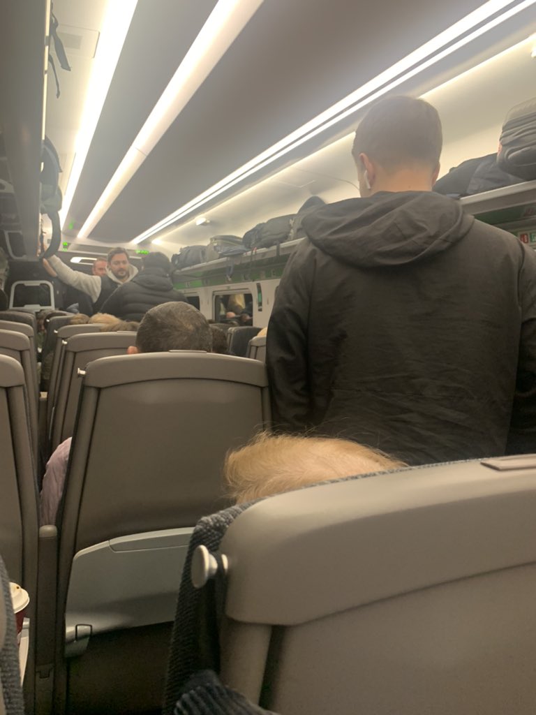 DebiSparkle's tweet photo. @GWRHelp yet again, another overcrowded train 10:32 Cardiff to London, running late, toilets not working and now inaccessible to get to other carriages. Shocking! https://t.co/TQA6gemKU9