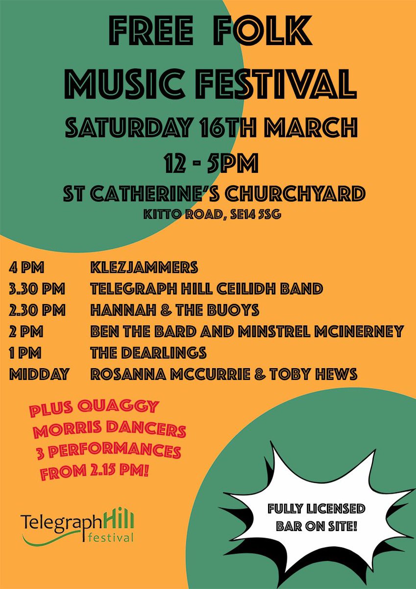 Free Folk Festival today in #brockley