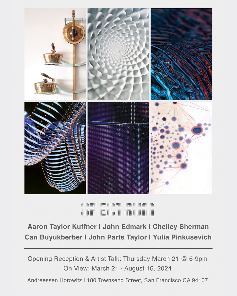 Seed Gallery presents: “Spectrum” Opening Reception & Artist Talk: Thursday, March 21 @ 6-9pm Private Viewings by Appointment Only To make an appointment, please send a request to: artwork@seedgallery.co _ #bayareaartist #sanfrancisco #digitalart #canbuyukberber