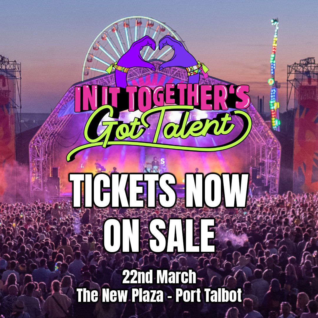 The In It Together's Got Talent grand final is here! Come watch 10 amazing finalists compete to be crowned champion and win a slot to perform at In It Together Festival 2024. Buy your tickets here! skiddle.com/whats-on/Swans…