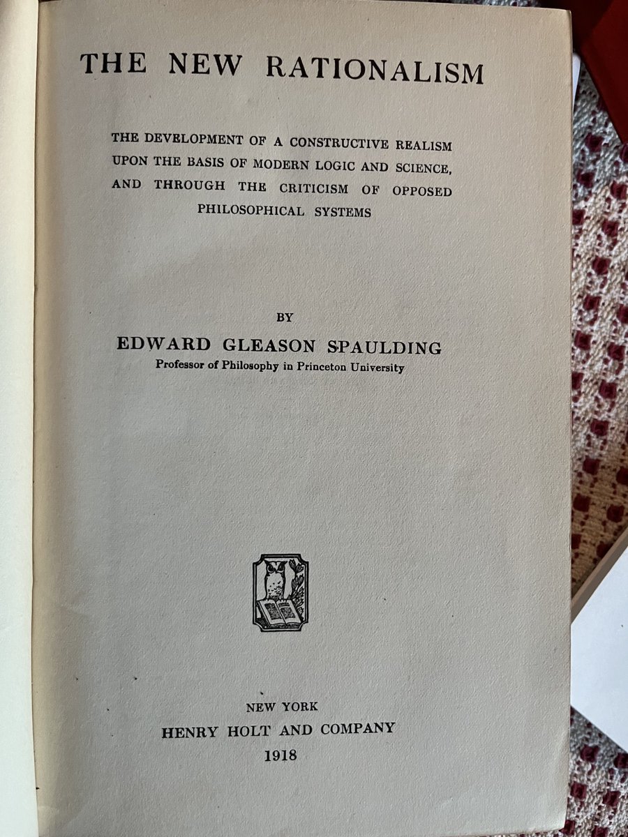 CrispinSartwell's tweet photo. reading things like this both comforts and disturbs me: it’s a whole big and original system of philosophy, an unbelievable amount of work. and it has just been entirely forgotten. https://t.co/Ue7UJgR0BW
