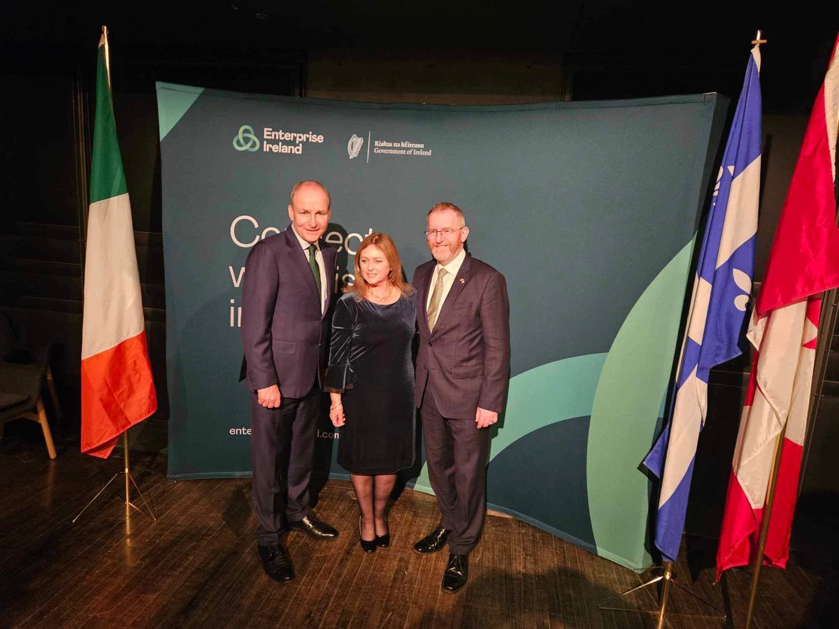Montreal 2024 with @MichealMartinTD @EamonnMcKee @IrlAmbCanada Celebrating #StPatricksDay & strong 🇮🇪🇨🇦economic ties Recognizing the contributions of many inc @ICCC_MTL @ei_canada @canada_ida Let’s connect, grown and prosper together weareglobalirish.com pic cr @GabeFin