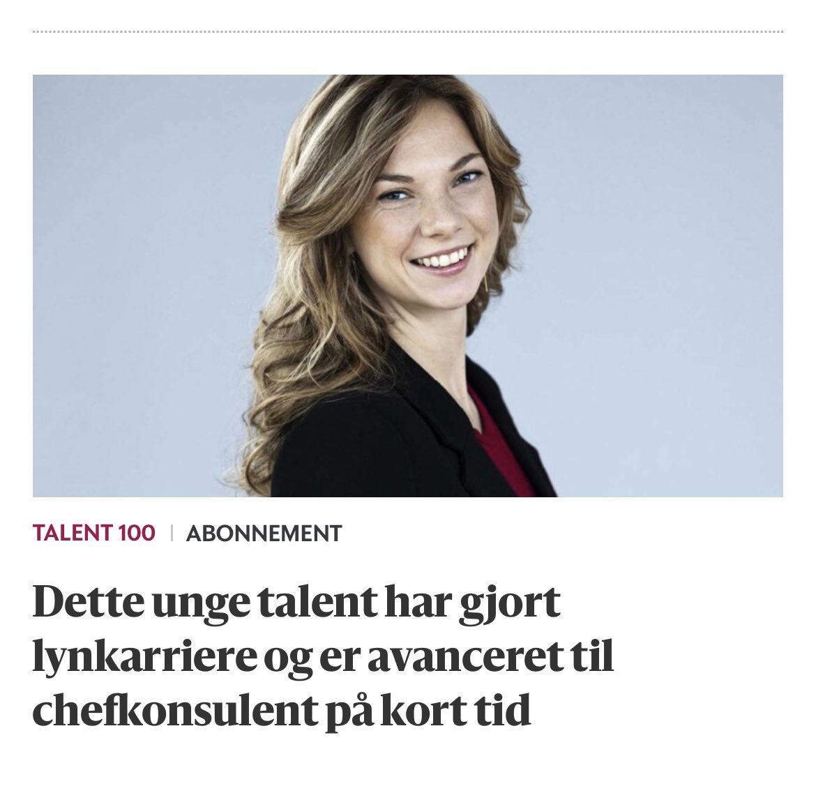 Nina Christine Schwarz (@ninacschwarz) on Twitter photo Stor ære at være blandt kåringerne til dette års <a href="/berlingske/">Berlingske</a> Talent 100 🎉
<a href="/LederneDK/">Lederne</a> 
#talent100 #uddpol #ligestilling
berlingske.dk/talent-100/det… Stor ære at være blandt kåringerne til dette års <a href="/berlingske/">Berlingske</a> Talent 100 🎉
<a href="/LederneDK/">Lederne</a> 
#talent100 #uddpol #ligestilling
berlingske.dk/talent-100/det…