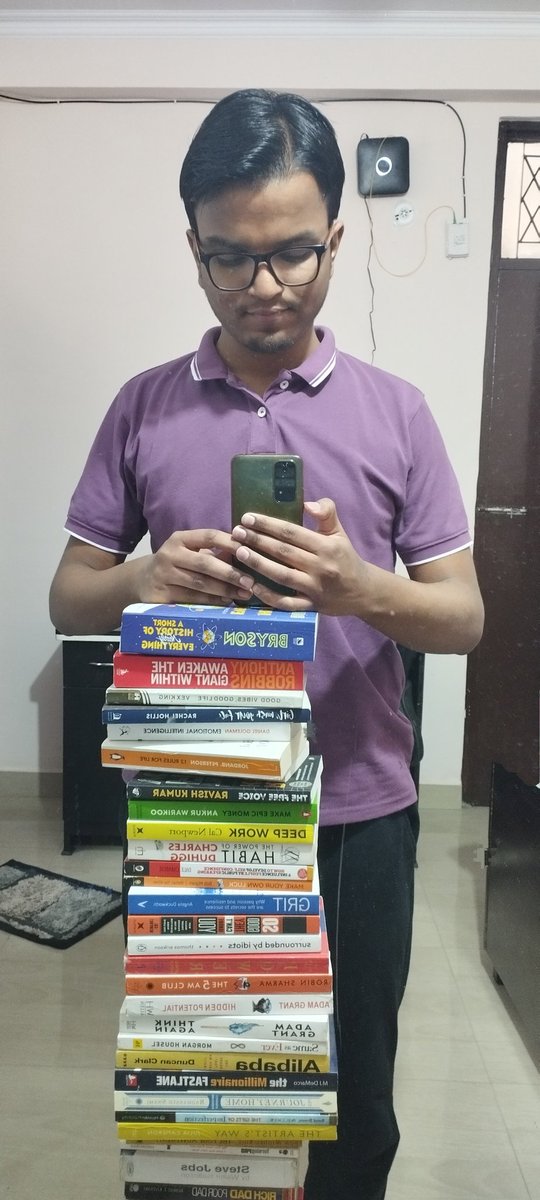 MD_Dilshaan's tweet photo. Stacking Up Knowledge, One Book At a Time! 📚 Can't Wait To Add More To Reach New Heights, In Sha Allah! Because Every Book Adds a New Layer To My World! #BookishGoals https://t.co/jF64KQk5lR