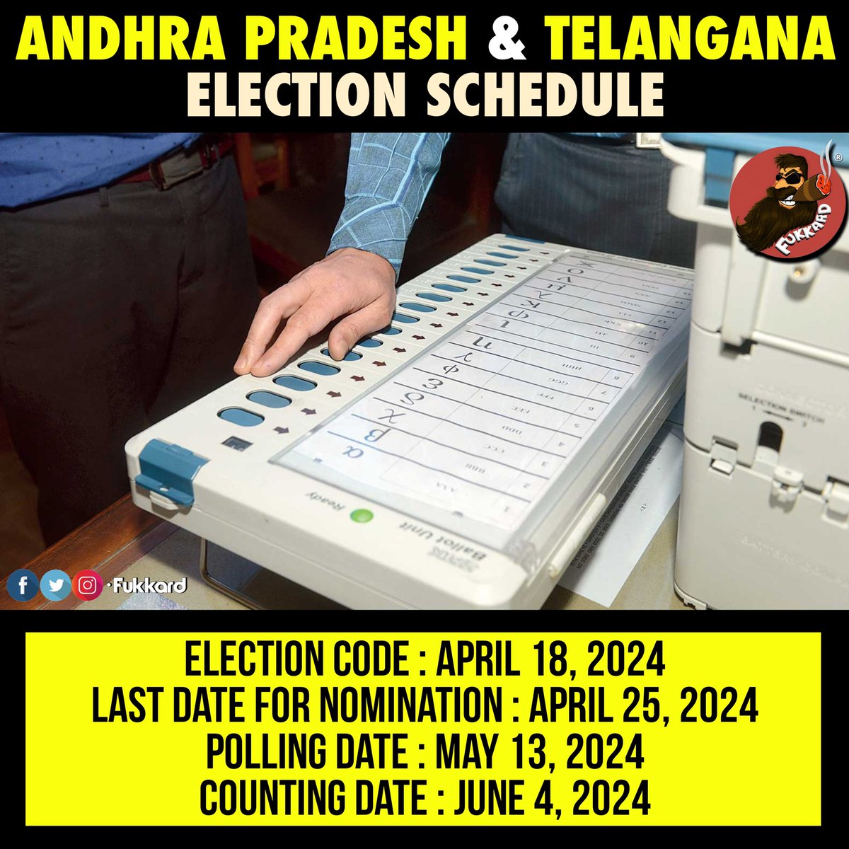 Telugu States Elections Schedule 2024. #Elections2024 

#AndhraPradeshElections2024 #TelanganaElections2024