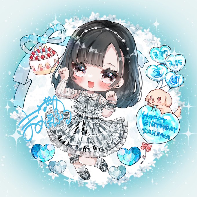 「birthday black hair」 illustration images(Latest)