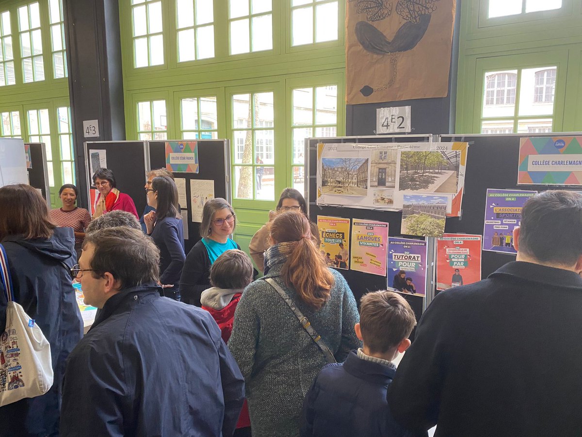 Première matinée découverte des 7 collèges publics de Paris Centre !
 Chefs d’établissements, parents volontaires et élèves ambassadeurs étaient présents pour faire découvrir aux futurs élèves de 6e leur établissement de secteur et la richesse des projets pédagogiques développés.