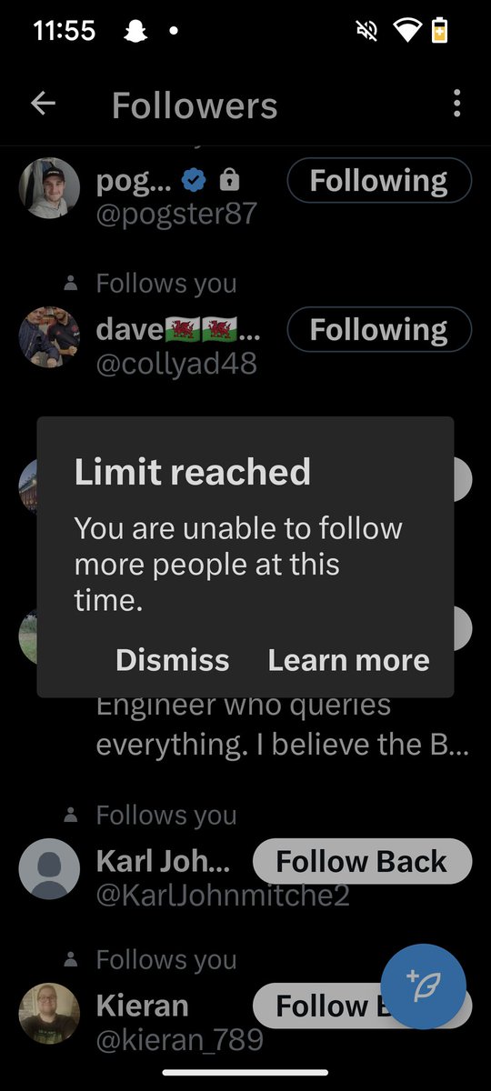 Five at a time , bloody thing , actually surprised to see other account still standing , I must be getting tame in my old age