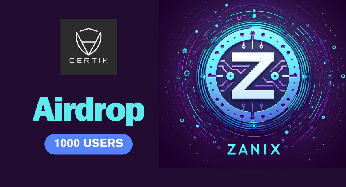 💵Our airdrop is live! (New)

Participate in our #Airdrop and earn 3000 NIX (~$15) tokens.

Airdrop:
t.me/ZanixNewAirdro…

Airdrop rewards will be distributed to your wallet address Around April 22th and 1000 lucky random (1000 winners in total) participants will be rewarded.