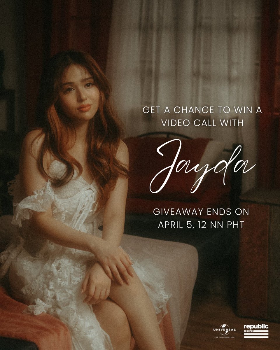 need some love advice? 💬 <a href="/jaydaavanzado/">jayda</a>'s here to listen to you! Get a chance to have a video call with her by joining this giveaway! 📞 #JaydaRLWT #RightLoverWrongTime 

JOIN HERE ▶ party.umusic.com/artist-videoca…