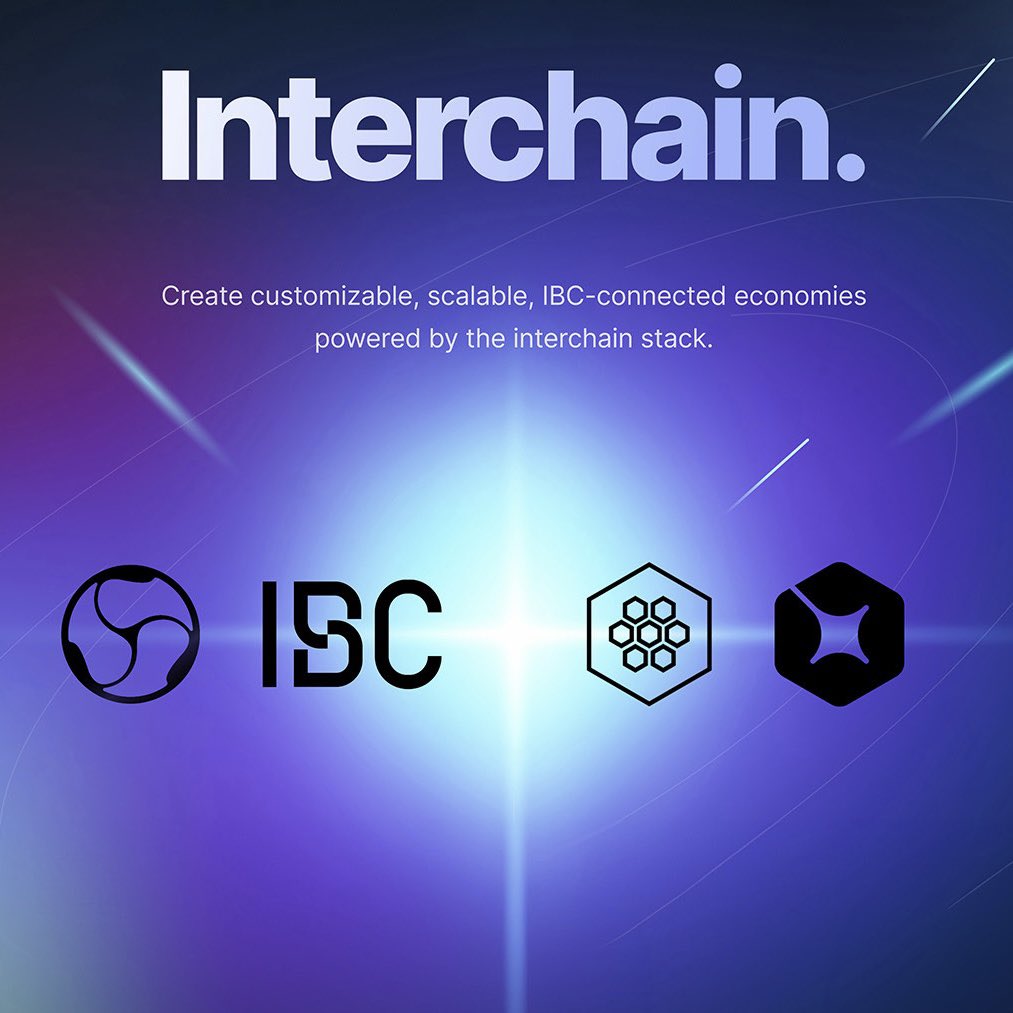 0xRobbStack's tweet image. In a few weeks…

Grayscale revealed a growing interest in the #interchain ecosystem.

Binance shared a report using updated information on the Interchain Stack and the new #IBC brand identity.

$ATOM 5th birthday was packed with exciting announcements.

Probably nothing ⚛️
