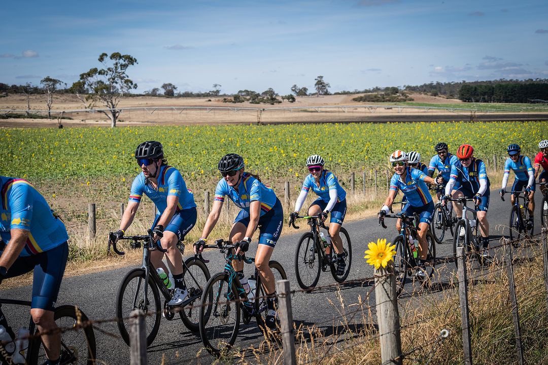 MelanomaAus's tweet photo. Day 2 of @tourdecure_aus #SignatureTour24 “Just when we thought it couldn't get any better! Today the Tour travelled from Swansea to Launceston -total of 151km & elevation of 1,561m- thru more stunning Tasmanian scenery … an unforgettable day of cycling,” -#TourdeCure @ProfRScolyerMIA #CuringCancer #ChangingLives