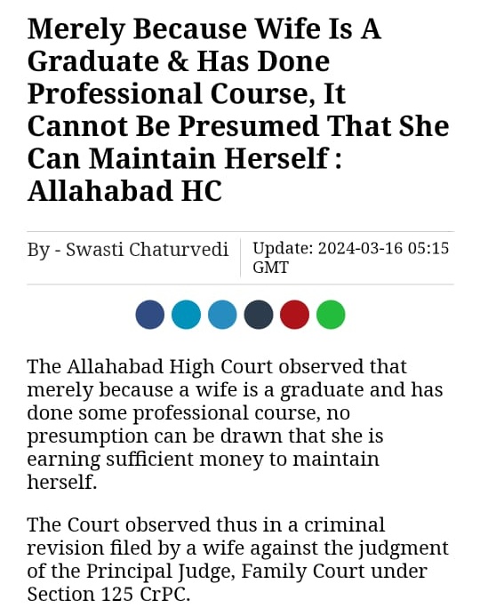 Thnks #Judiciary
Her father wud be proud of her, money spent on her education is wasted. She is Today's best Example of Failure of #BetiPadhao

Education ll not help in eliminating the #begging culture among Indian women. Only #genderneutrallaws can make thm Self-Reliant
#Mentoo