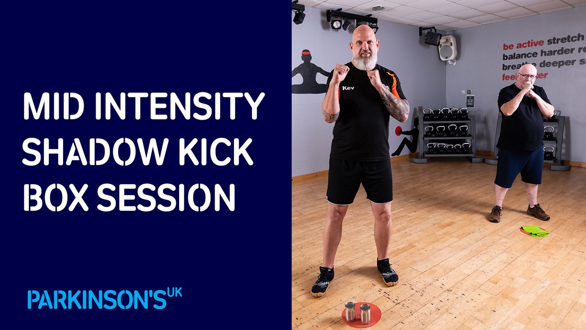 ParkinsonsUK's tweet photo. 💪🏽 It's important to stay active, it does wonders for your mental health.
We have a wide variety of home workouts including a mid intensity shadow kick box session.
Click here to give it a go 👉 https://t.co/I2RhFjhILr https://t.co/EDDJl3Pypu