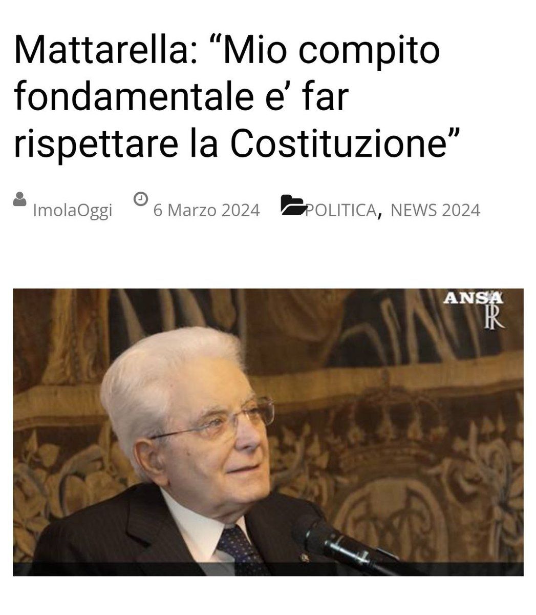 Tranne negli ultimi 4 anni degli articoli 2, 4, 11, 16, 21, 28, 32 e 34 della Costituzione Italiana..