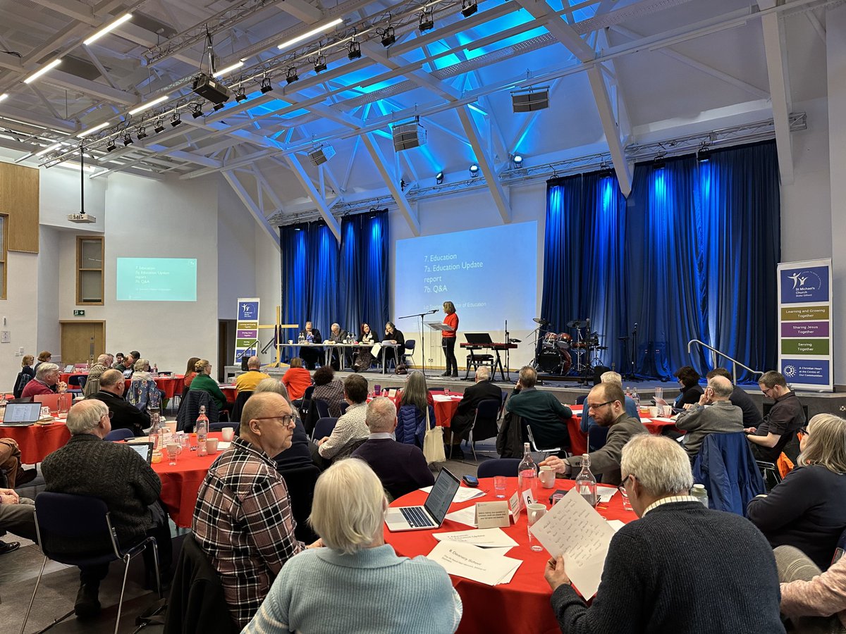 #BristolDiocesanSynod now hears from Liz Townend, Director of Education on the work of the Diocesan Board of Education. Liz highlights the changes and challenges in the current landscape of youth engagement in diocesan schools and parishes.