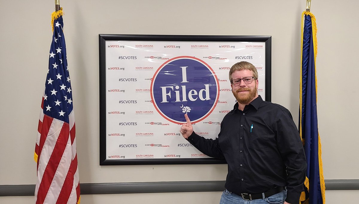vilardeboforsc's tweet photo. In just a few hours I'm going to the York County Government Center to file for SC26. I'm just as excited as I was my first time back in '21. This is my 3rd time filing and my second run for SC26. We are going to deliver 1 big win in November! #SC26 #DemocratsDeliver #filingday https://t.co/sDGFY7sEie