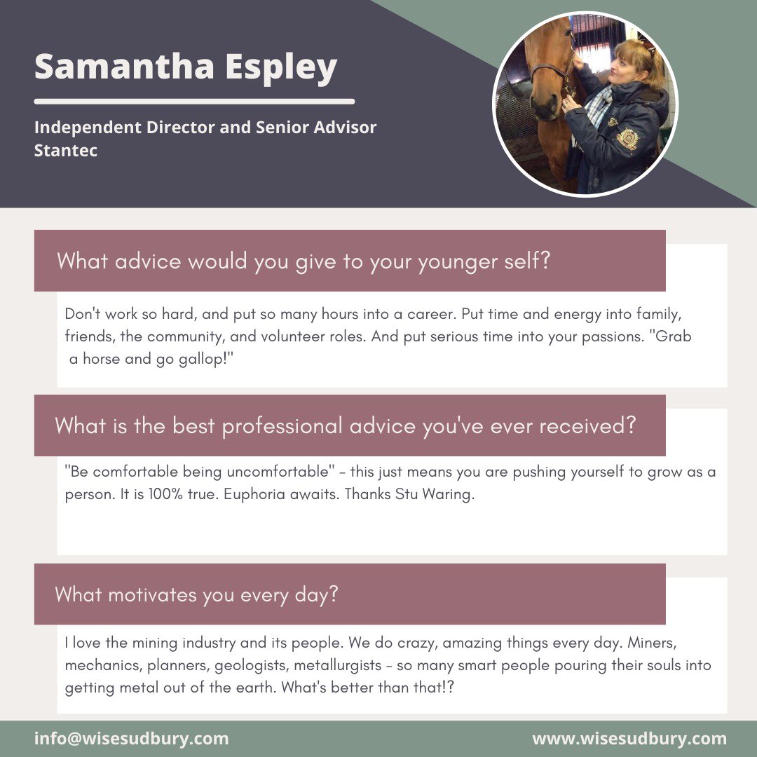 Today meet Samantha Espley!
#31women