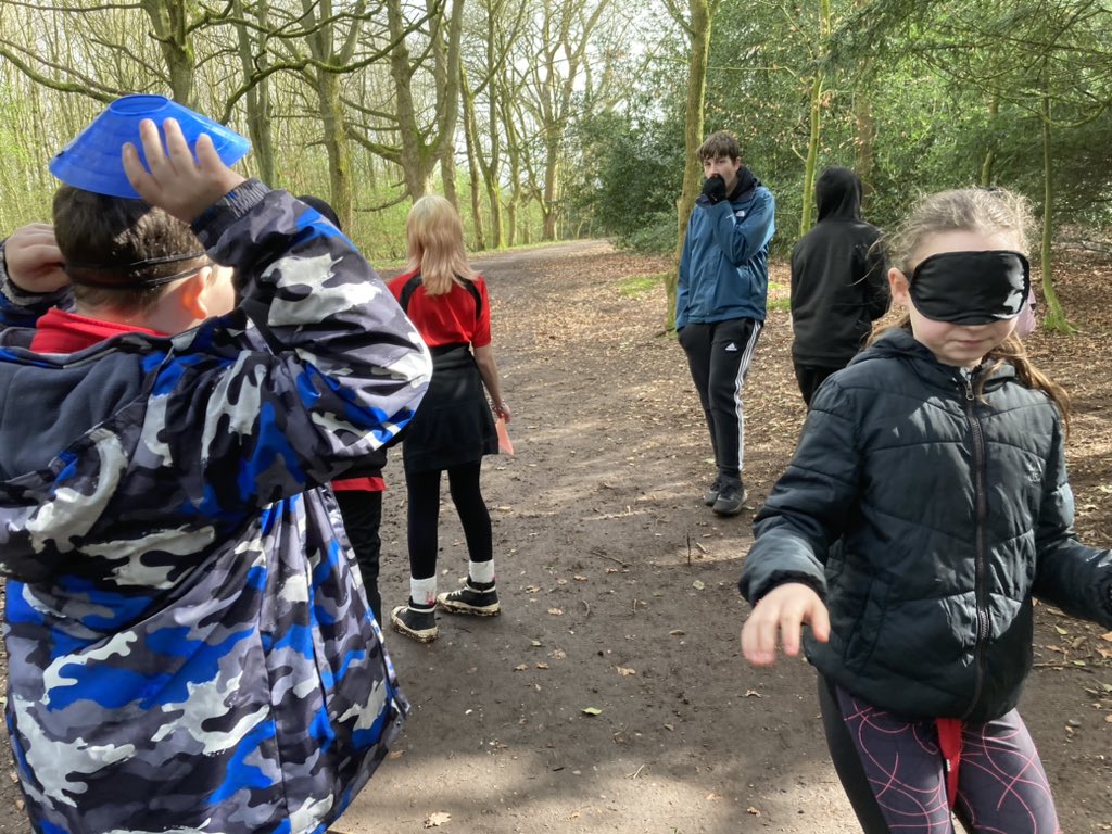 Moreton’s 7B4 are the last class out on Forest School this academic year. They completed trust activities, learnt about how to recognise trees and their uses. Playing hide and seek builds up resilience as well as allowing for planning and evaluation @MoretonSchool
