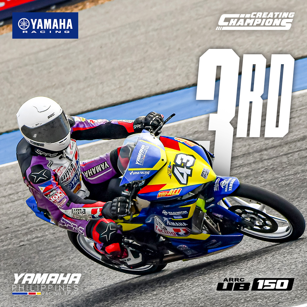 yamaha_ph's tweet image. RACE 1 UB150
#43 Rocket Boy: 3rd
#27 The Flash: DNF

Filipinos made it happen! #CreatingChampions #YamahaRacingPH #ARRC #AsiaPower