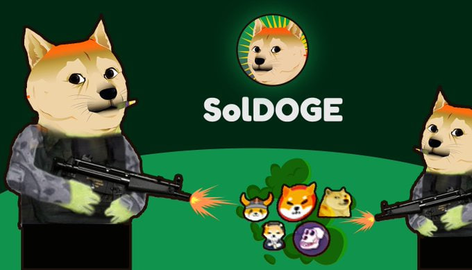 🌟坚持是实现每个梦想的关键。#SOLDOGE 不只是迎合了加密货币的趋势，还将引领我们共同见证不可思议的成就。今晚8点，我们将揭晓预售网址，捐赠超过1万枚SOL截止。

🎁40万枚代币 &amp; 5人

1⃣关注：<a href="/SOLDOGE_coin/">SOLDOGE</a>+<a href="/taozi0929/">桃子|Bird🕊️ 🔆</a> 
2⃣点赞+转推+留言SOL地址