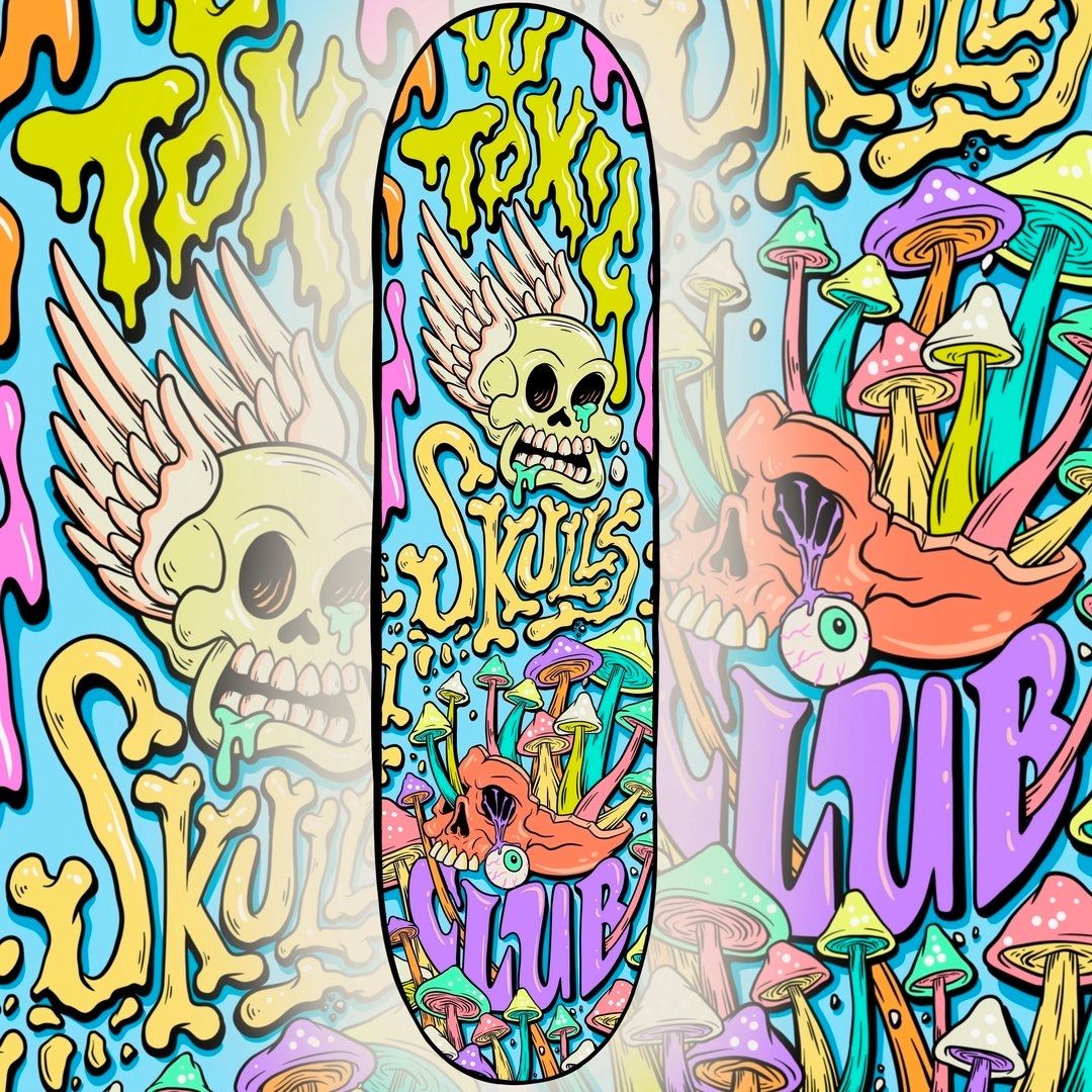 ToxicSkullsClub's tweet photo. Gm! Happy Weekend! 🙌

#TSC Skateboard Challenge ends on March 31st skulls! 🛹

Don’t forget to add #TSCskateboard, tag @ToxicSkullsClub and post anything #TSC related to enter. ✅

Winner will have their #TSC pfp on a new skateboard and earn share of sales! 🤩 #StayToxic #NFT https://t.co/XWWyE1LsOt