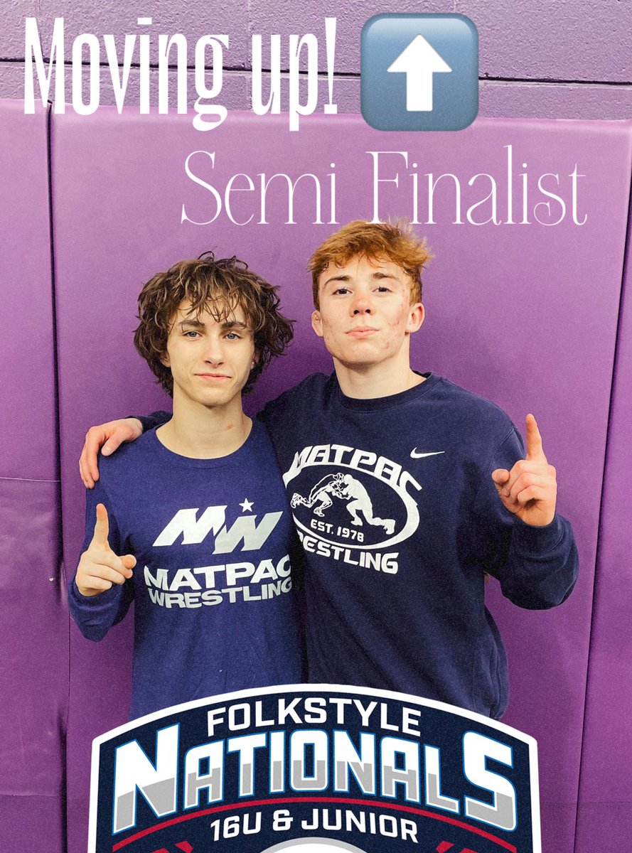 Nic Enzminger and Ben Deforest are moving up! Semi finals