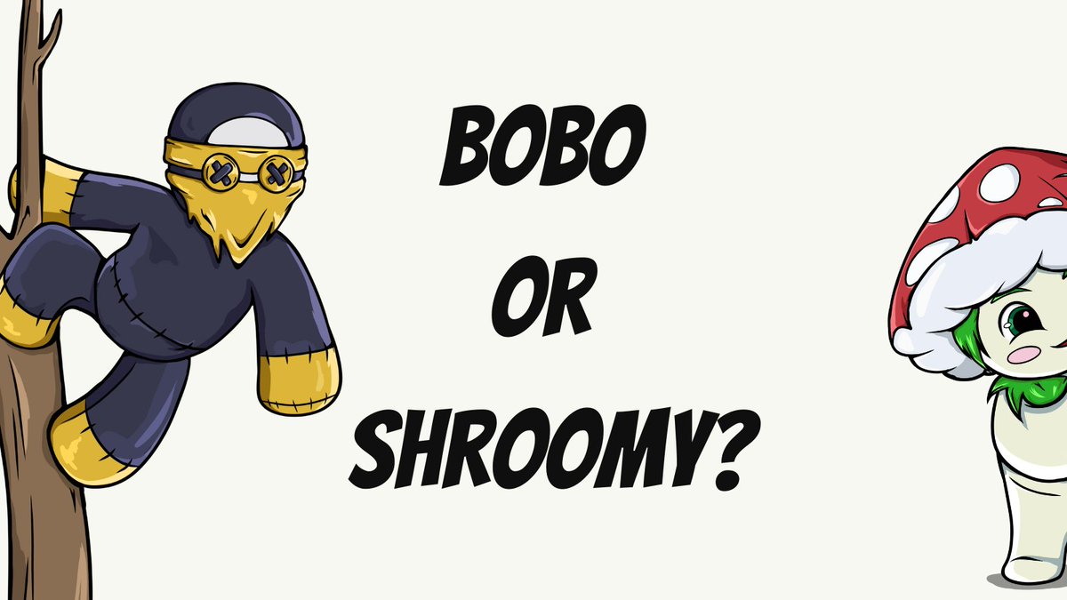 🥷 ᗪ ᗩ ᑎ K E T ᔕ ᑌ 🥷

I will give you a small disclosure from either mascot that gets the highest engagement!

So which one is it?
<a href="/shroomydanketsu/">Shroomy Danketsu</a> or <a href="/BoboDanketsu/">Bobo Danketsu</a> 
#DankFam
