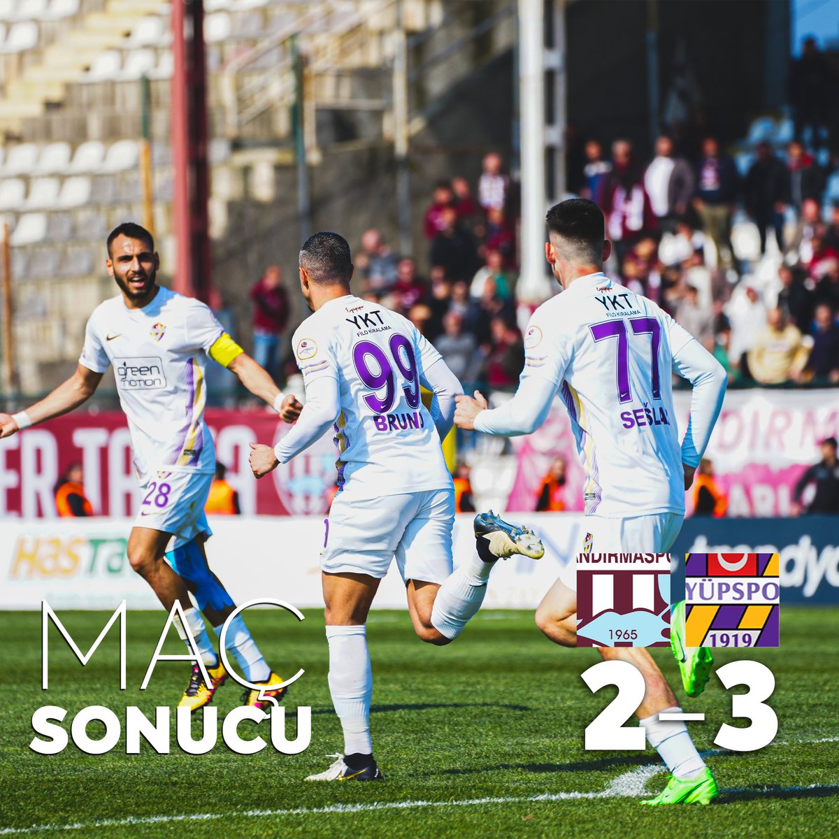 Maç sonucu 🔚

Adım adım geliyoruz! 🏆🟣🟡

#BANvEYUP
