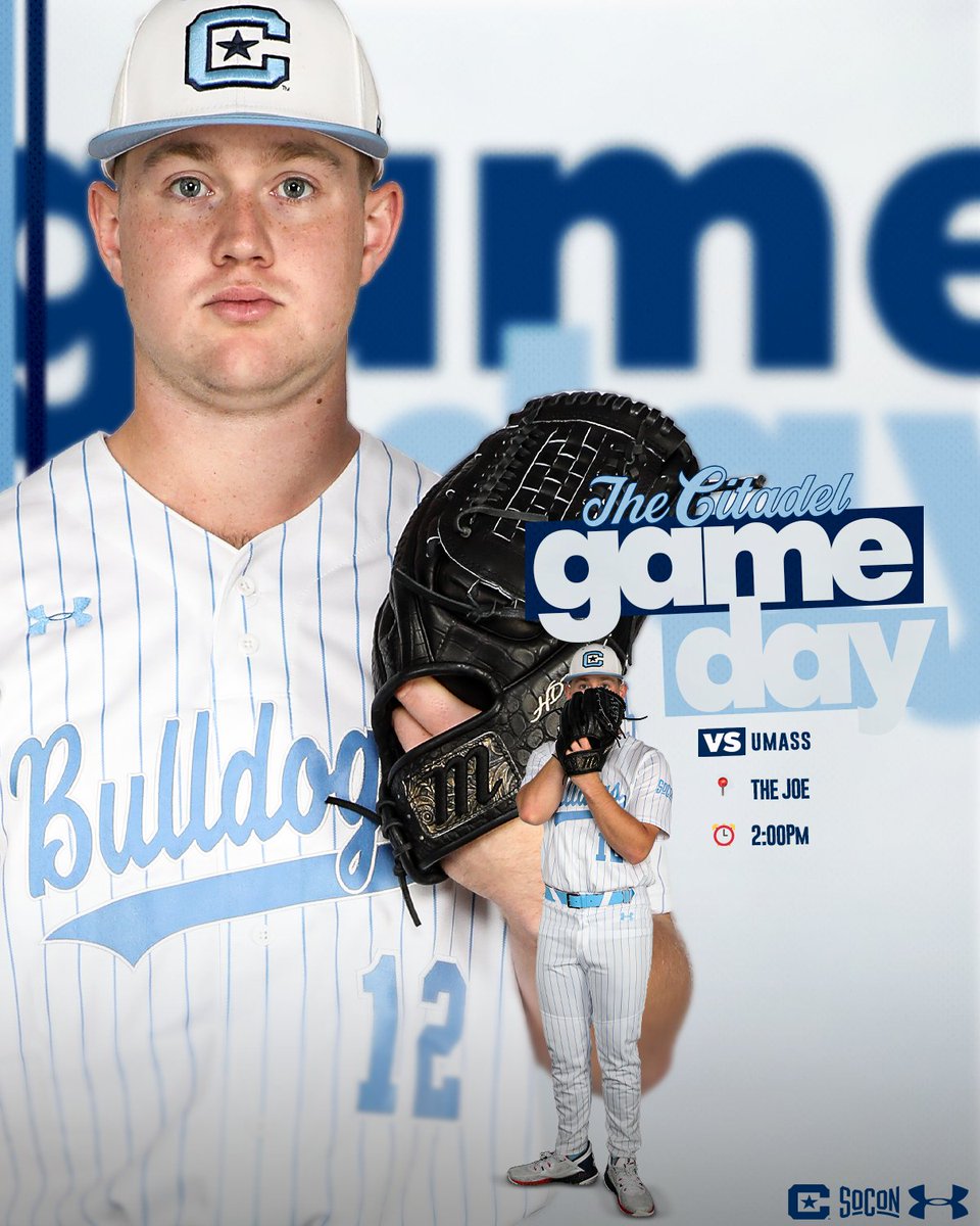 GAME DAY! ⚾️ 🆚UMass ⏰2 p.m. 🏟️Joe Riley Park 📺bit.ly/3TDEgMs 📊bit.ly/3OUwdIi 🎟️bit.ly/3wDnnbx #OurMightyDogs