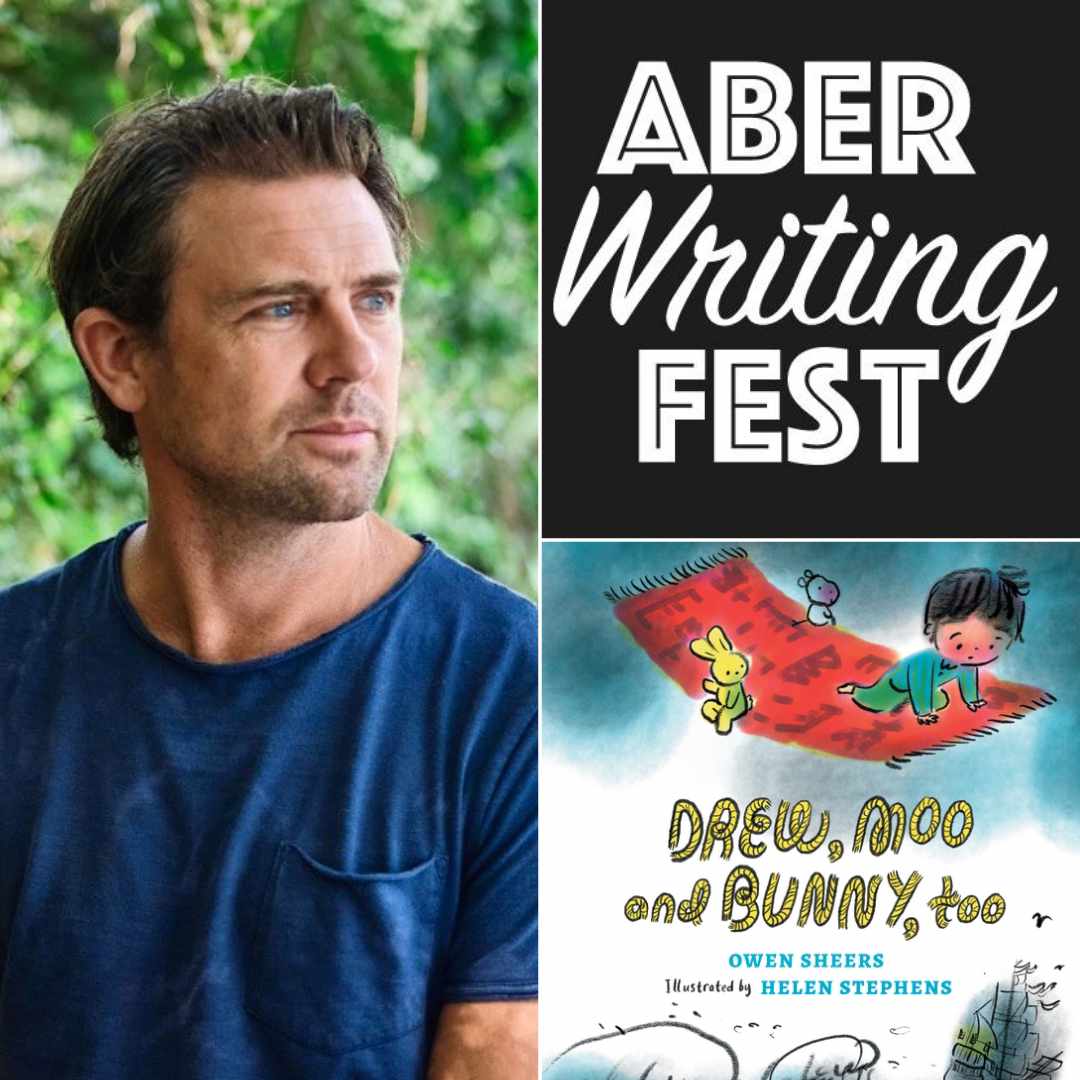 #DrewsGift will feature at this year's Abergavenny Writing Festival 😁 at the Melville Centre on Saturday 20th April, where #owensheers will give a family story session based on #drewmooandbunnytoo🧡This beautiful children's book was created with and raises funds for #dbwcharity