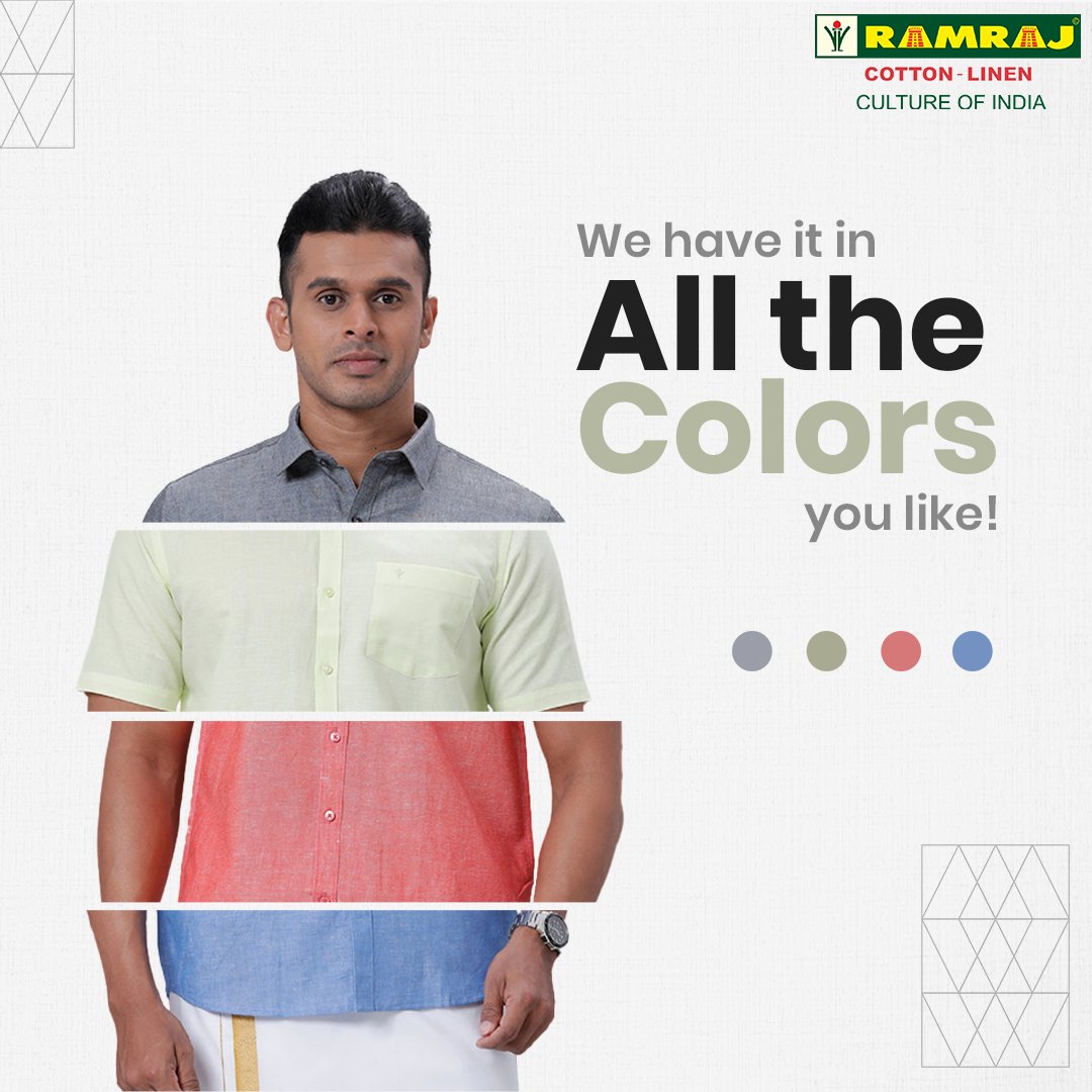 Ramrajofficial's tweet image. Achieve a polished look with Ramraj's range of men's linen-cotton formal shirts, available in striking colors.

Link to shop: ramrajcotton.in/products/mens-…

#Formals #Formalshirts #Linenshirts #Ramraj