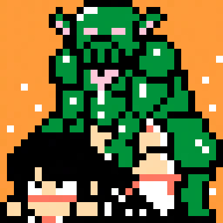 ファミコンドット風8bit沙夜ちゃん☆
沙夜「んおっ❤…おっ❤おっ❤おっ❤…❤」 