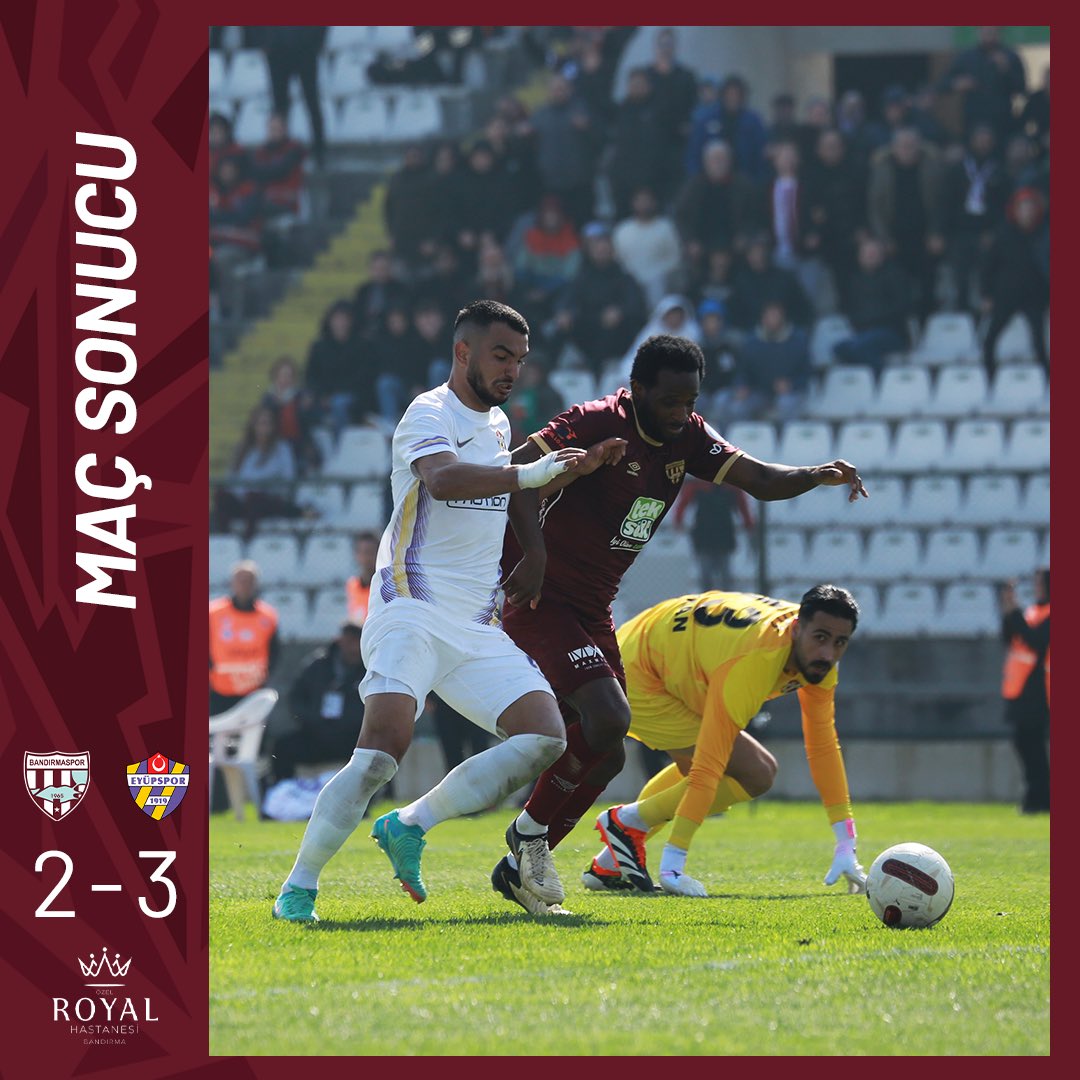 Bandirmaspor's tweet photo. Maç sonucu https://t.co/ZAA7paKu6Q