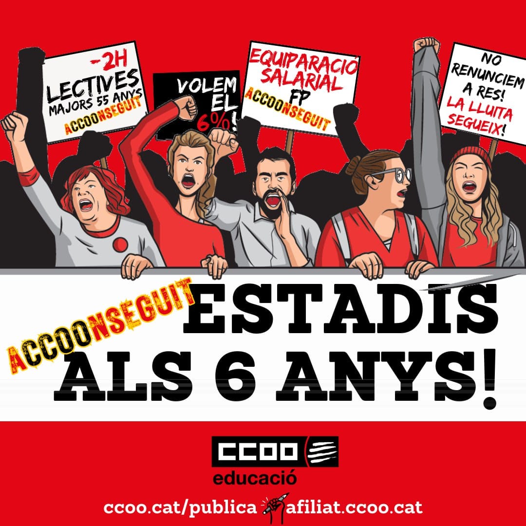 Reclamem al <a href="/govern/">Govern de Catalunya</a> i a les forces de <a href="/parlamentcat/">Parlament de Catalunya</a> que s'han manifestat a favor de revertir les retallades a <a href="/educaciocat/">Educació</a> que elaborin un decret d'urgència per garantir el compliment de l'acord #25G.
Existeixen els mecanismes legals per fer-ho. Cal CCOOherència i CCOOmpromís